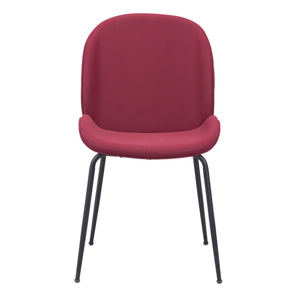 Miles Red and Black Dining Chair, Set of Two, image 4