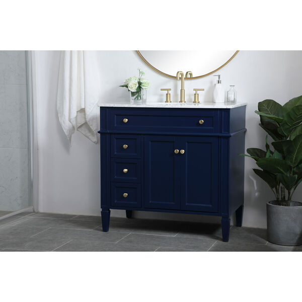 Williams Blue 36-Inch Vanity Sink Set, image 3