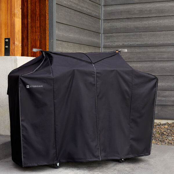 Poplar Charcoal Black 64-Inch BBQ Grill Cover, image 3