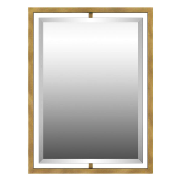 Reflections Weathered Brass 24 x 32-Inch Mirror, image 1