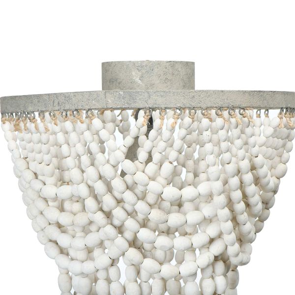 White One-Light 15-Inch Chandelier, image 2
