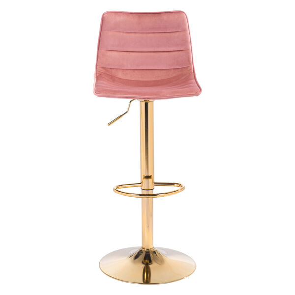 Prima Pink and Gold Bar Stool, image 4