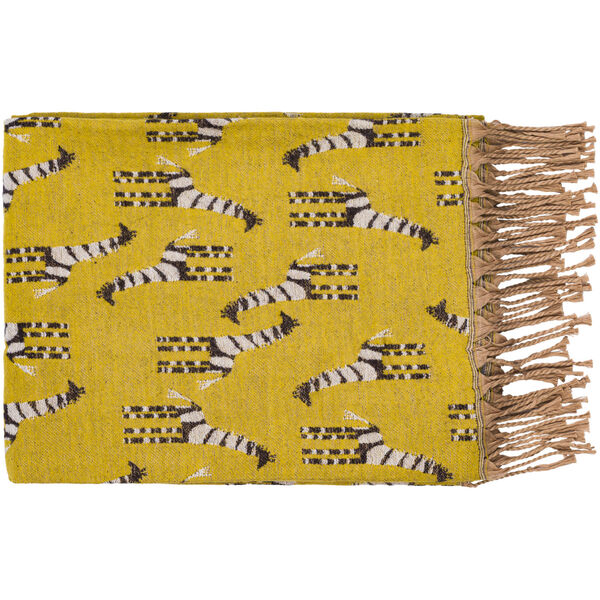 Jacquie Yellow 39 x 60 Inch Throw, image 1