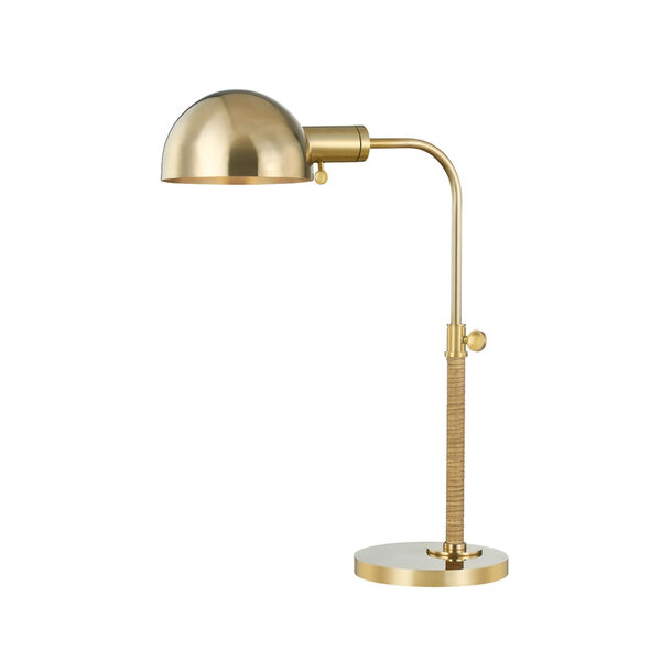 Devon Aged Brass One-Light Table Lamp, image 1