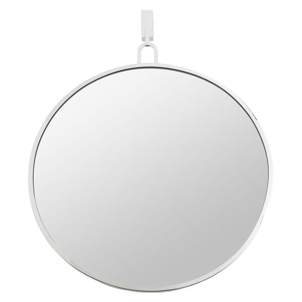 Casa Polished Nickel Round Wall Mirror, image 1