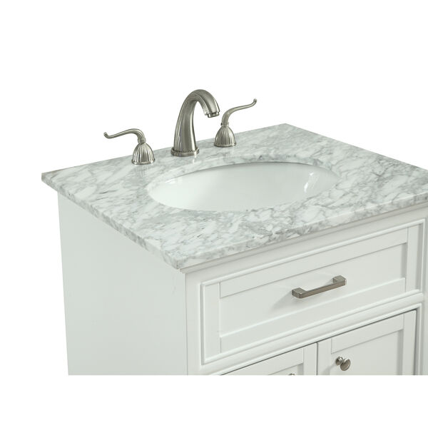 Americana Frosted White Vanity Washstand, image 6
