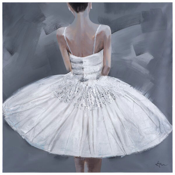 Ballerina III: 39.4 x 39.4-Inch Acrylic Painting, image 1