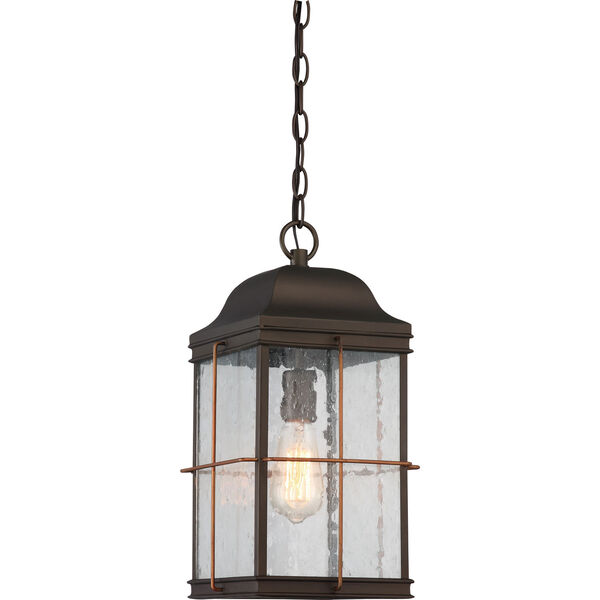 Afton Bronze and Copper One-Light Outdoor Pendant, image 1