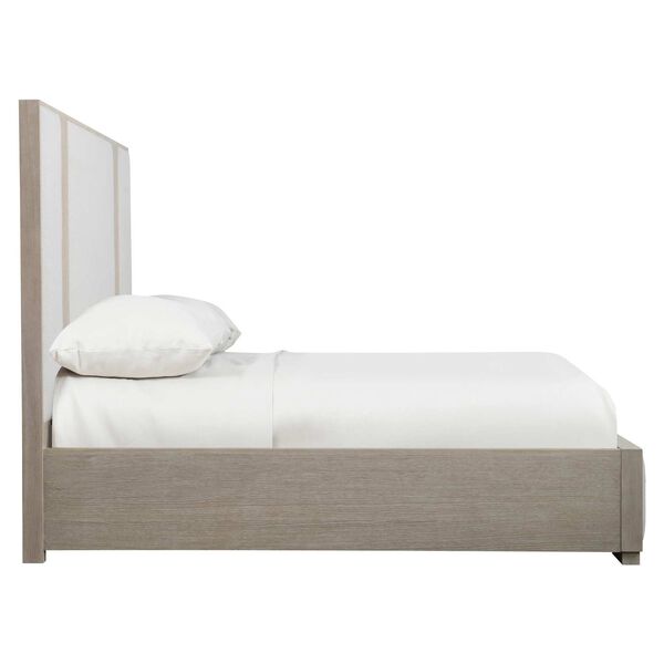 Solaria White and Brown Panel Bed, image 3