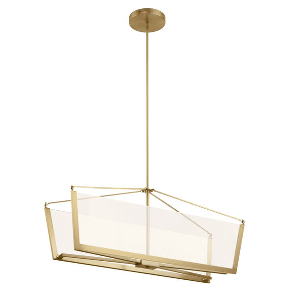 Calters Champagne Gold LED Chandelier, image 1