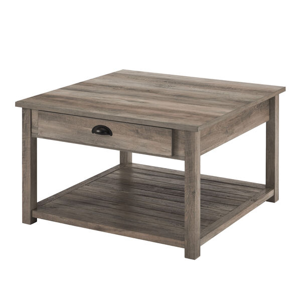 Gray Square Coffee Table, image 4