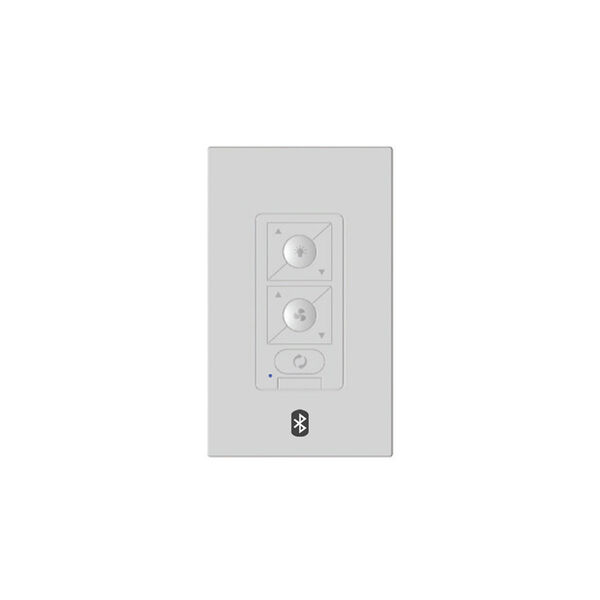6-Speed Bluetooth Ceiling Fan Wall Control with Single Pole Wallplate, image 1