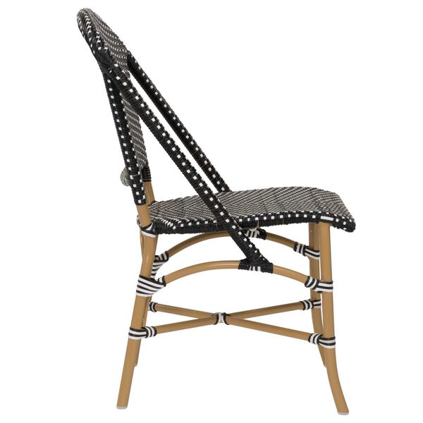 Alu Affaire Sofie Black, White and Almond Outdoor Dining Chair, image 3