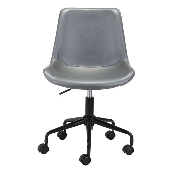 Byron Gray and Black Office Chair, image 4