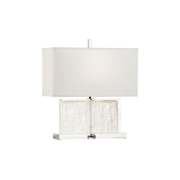 Selena Clear and Polished Nickel Table Lamp, image 1