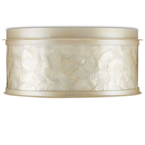 Neith Sea Pearl and Natural One-Light Integrated LED Flush Mount, image 4