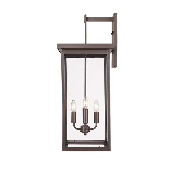 Barkeley Powder Coated Bronze 12-Inch Four-Light Outdoor Wall Sconce, image 4