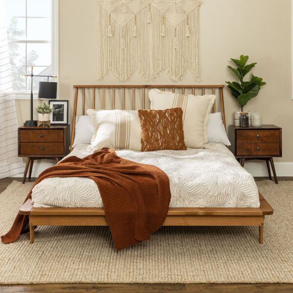 Queen Caramel Spindle Bed, image 3