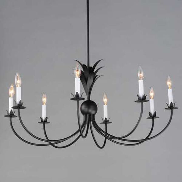 Paloma Anthracite Eight-Light Chandelier, image 2