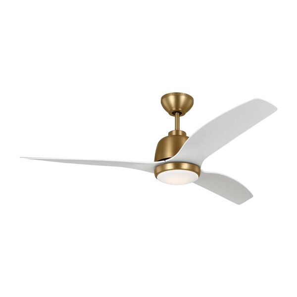 Avila Satin Brass 54-Inch LED Ceiling Fan, image 1