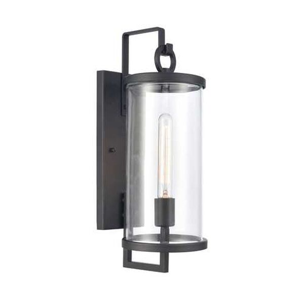 Hopkins Charcoal Black 18-Inch One-Light Outdoor Wall Sconce, image 1