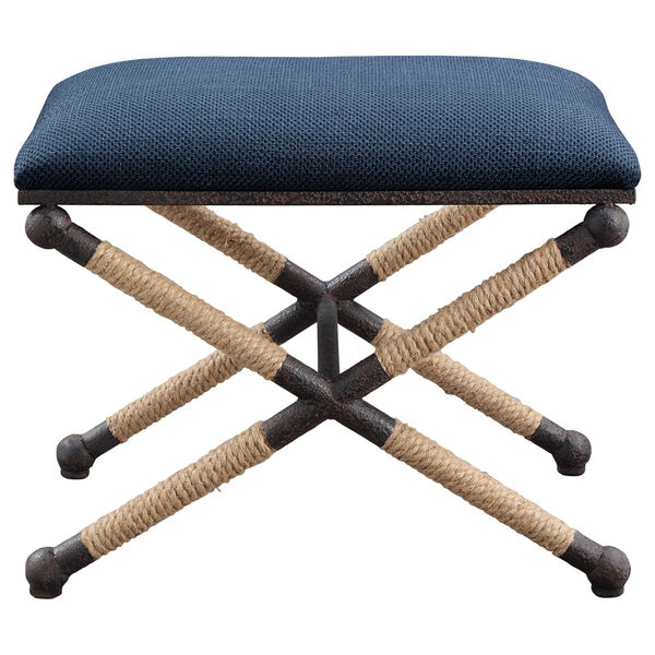 Firth Small Navy Blue Bench, image 2