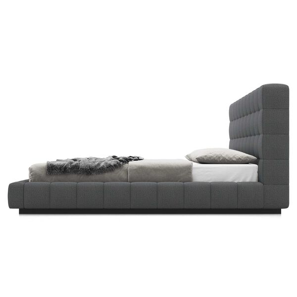 Grafton Carbon Gray Fabric King Bed, image 3