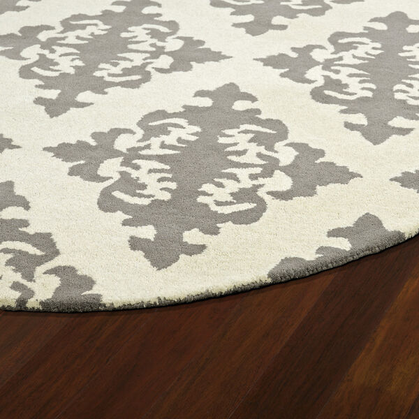 Evolution Grey Hand Tufted 9Ft. 9In Round Rug, image 3