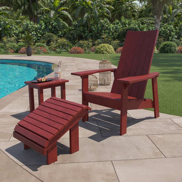 Capterra Casual Red Rock Small Outdoor Rectangular Table, image 3