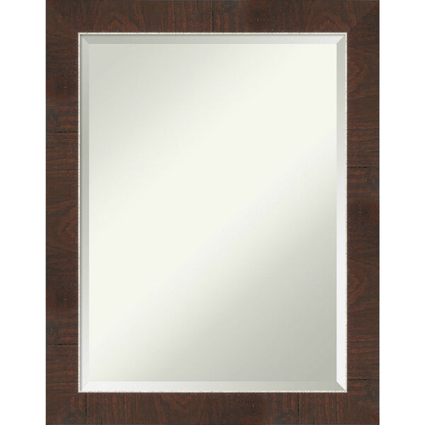 Wildwood Brown 22W X 28H-Inch Bathroom Vanity Wall Mirror, image 1