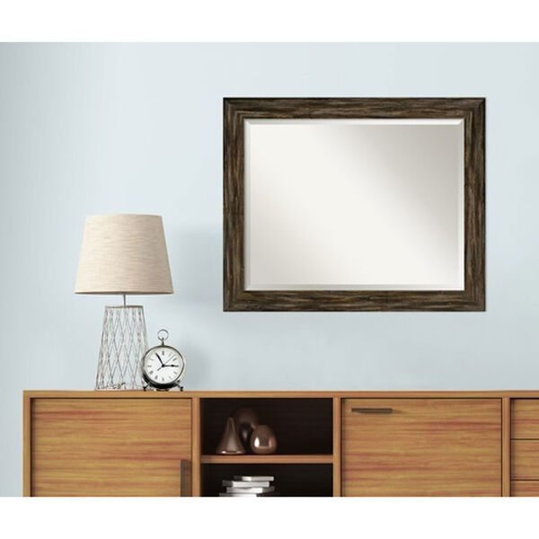 Fencepost Brown 33-Inch Wall Mirror, image 5