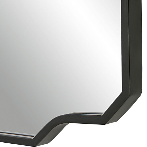 Casmus Matte Black Iron Wall Mirror, image 5
