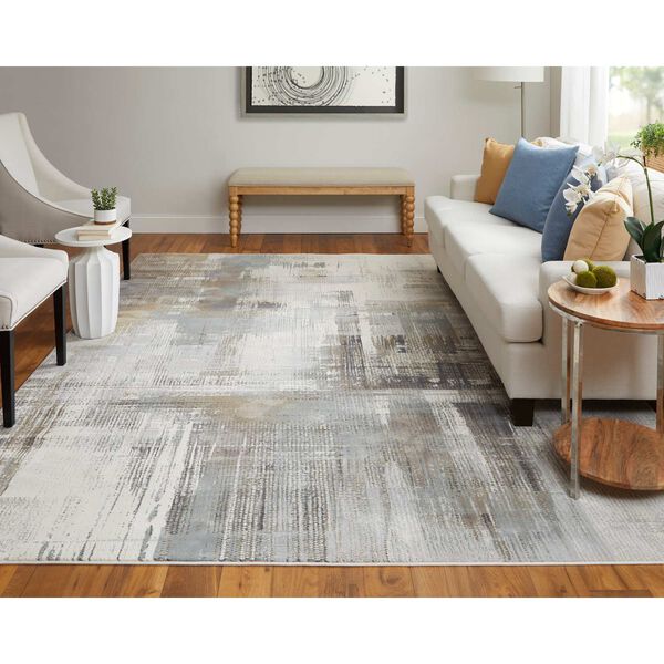 Clio Ivory Gray Brown Area Rug, image 2