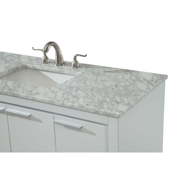 Filipo White 48-Inch Vanity Sink Set, image 3