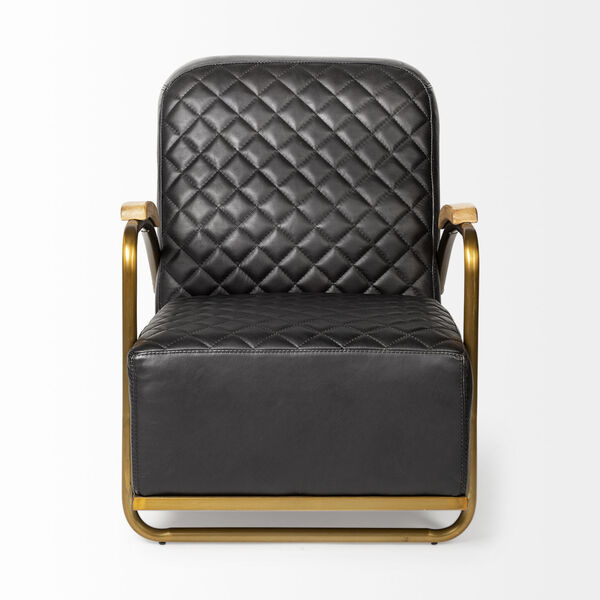 Horace I Black and Gold Accent Chair, image 2