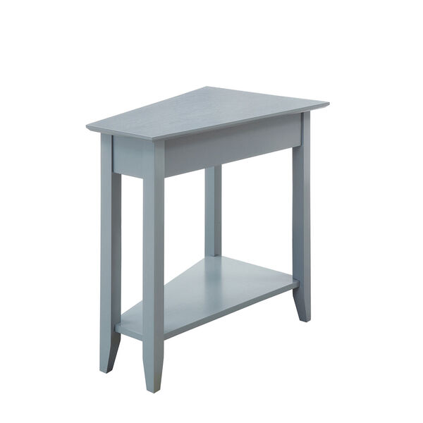 Quinn Gray Wedge End Table, image 2