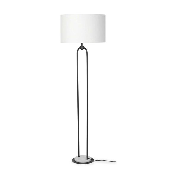 Sarah Black and White Floor Lamp, image 1