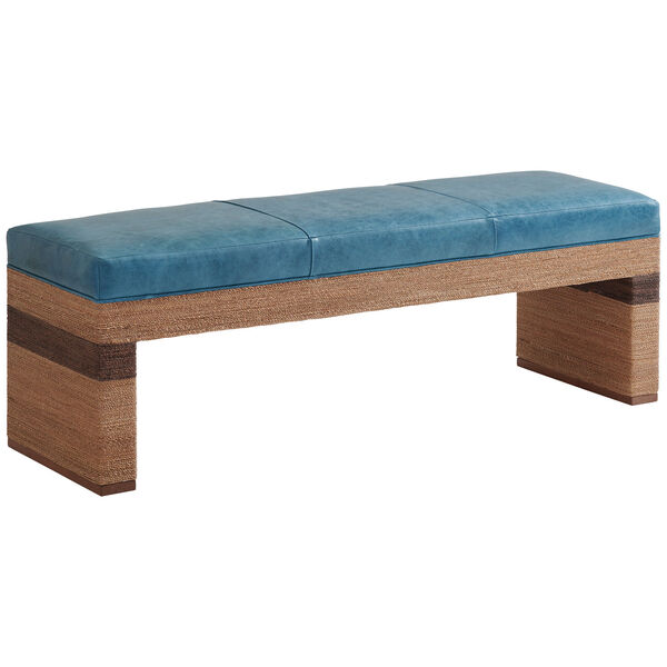 Palm Desert Blue and Brown Rosemead Bed Bench, image 1