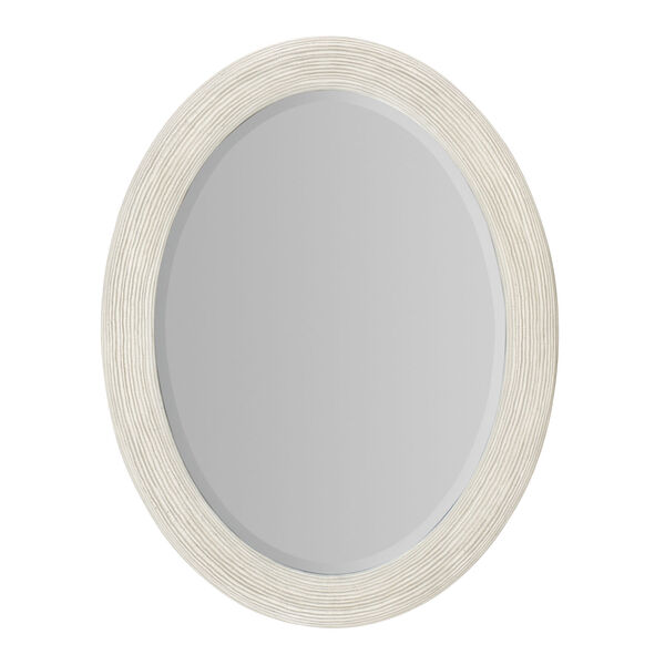 Serenity White Wash Amelia Oval Mirror, image 1