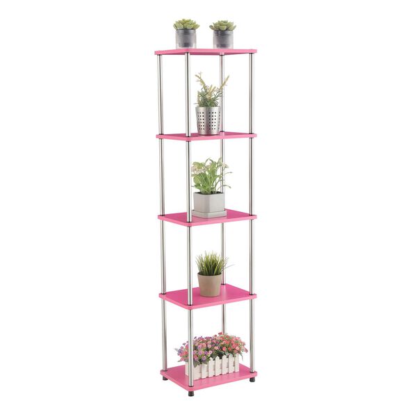 Designs 2 Go Pink Chrome No Tools Five-Tier Tower, image 5