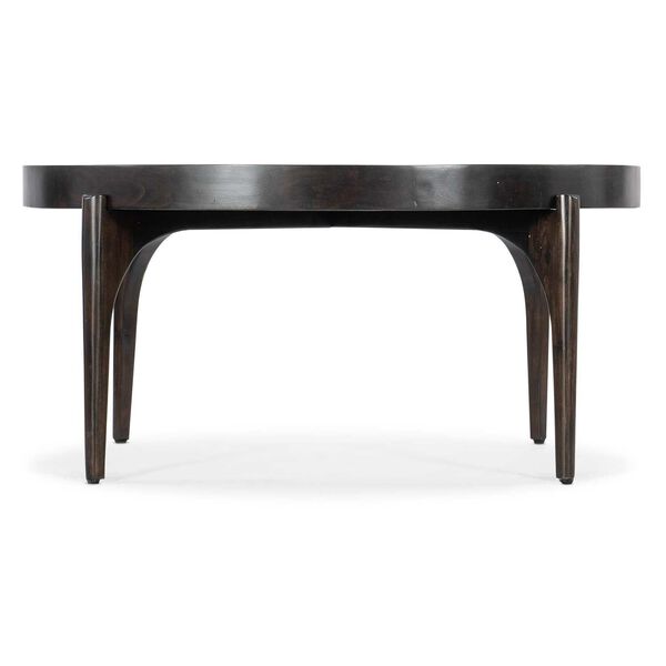 Commerce and Market Dark Natural Round Cocktail Table, image 3