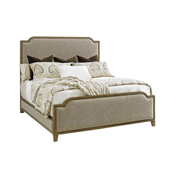 Cypress Point Gray Stone Harbour Upholstered Queen Bed, image 1