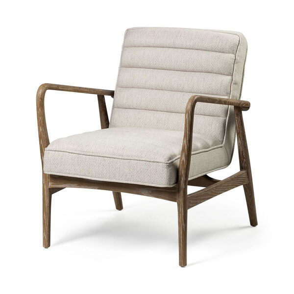 Ajax II Brown and Cream Wrapped Arm Chair, image 1