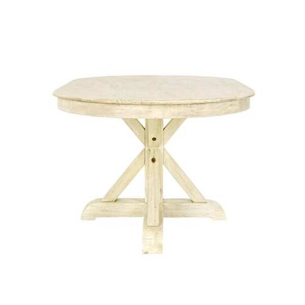 Kenna Ivory Sun-Bleached 63-Inch Oval Dining Table, image 4