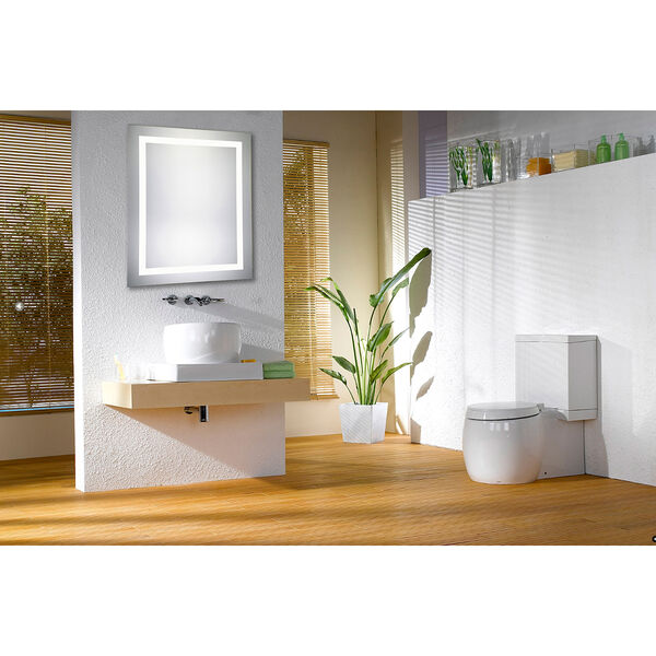 Nova Glossy Frosted White 32-Inch LED Mirror 5000K, image 2