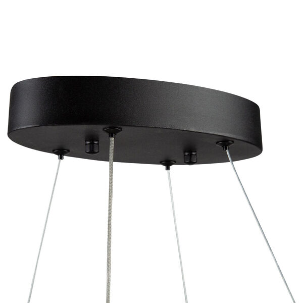 Ara Black 19-Inch LED Pendant, image 6