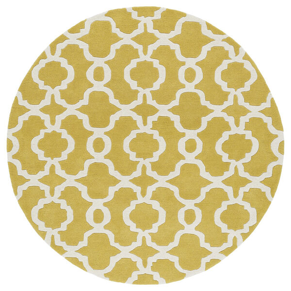 Revolution Yellow Hand Tufted 11Ft. 9In Round Rug, image 6