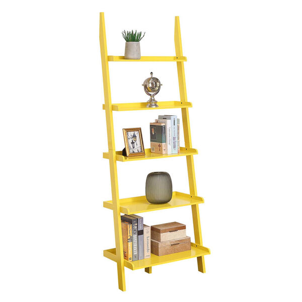American Heritage Yellow Bookshelf Ladder, image 3