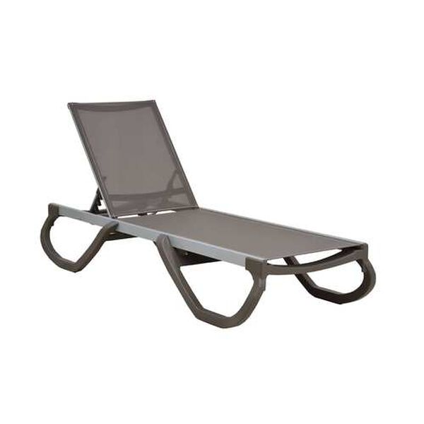 Panama Cappuccino Outdoor Chaise Lounger, Set of Two, image 2