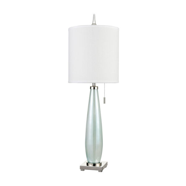 Confection Seafoam Green with Polished Nickel One-Light Table Lamp, image 2